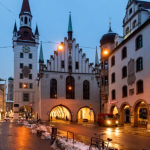 Roland Seichter Fotografie - Einzigartige Wandbilder - Stadtfotografie - Das alte Münchener Rathaus am Morgen
