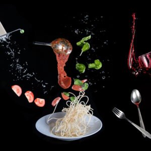 Roland Seichter Fotografie - Einzigartige Wandbilder - CreativeArt - Composing eines Spaghetti-Gerichtes