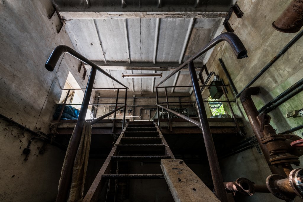 Beelitz Heilstätten Lost Place Maschinenraum vor Bearbeitung