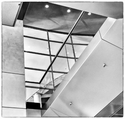Roland Seichter Fotografie - Städtefotografie - Detailaufnahme im Reichstag. Schwarz/Weiß