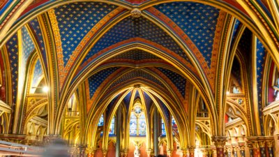 Das Hallengewölbe der Sainte Chapelle