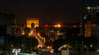 Roland Seichter Fotografie - Städtefotografie - Paris - Der Arc- de Triomphe in der Nacht