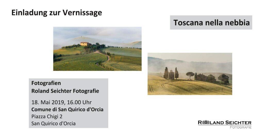 Roland Seichter Fotografie - Ausstellungen - Toscana nella nebbia. Variante 1