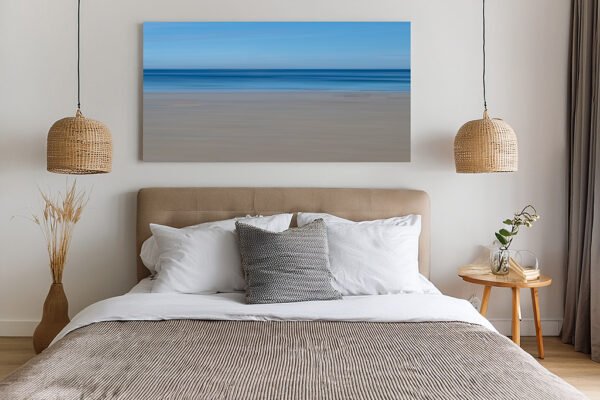 Minimalistische Fotografie - The Beach Beispiel in 160 x 90 cm