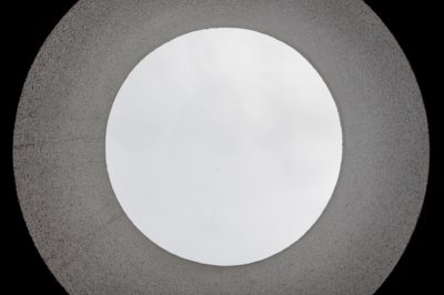 Roland Seichter Fotografie - Abstrakte Fotografie - Fotografie von zwei konzentrischen Kreisen. Schwarz/Weiß