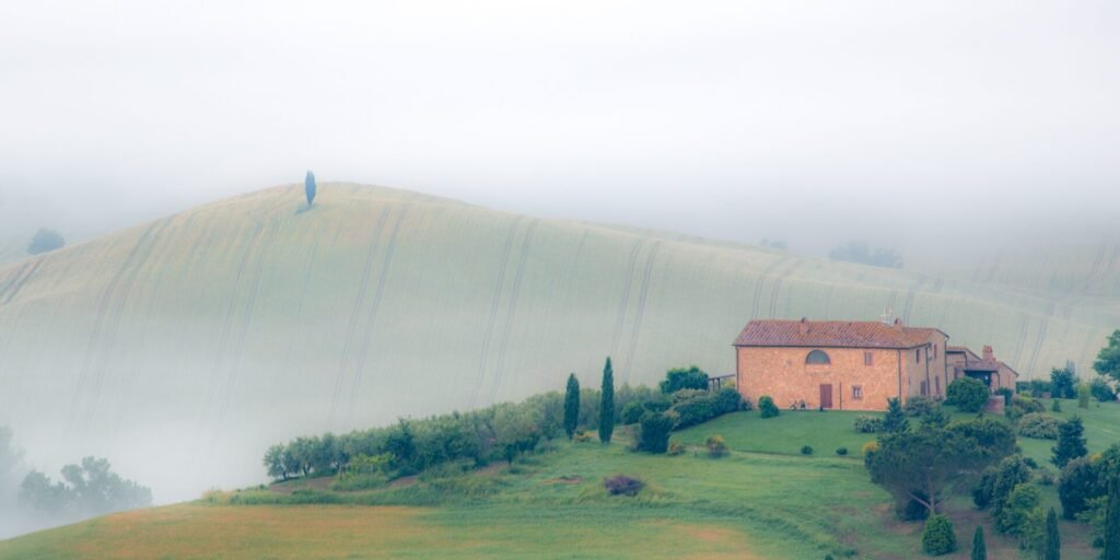 Roland Seichter Fotografie - Toscana nella nebbia - Agriturismo A Terrapille Variante 3