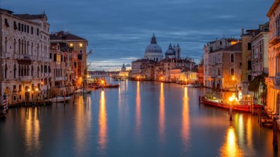 Roland Seichter Fotografie - Basilica Santa Maria delle Salute bei Nacht