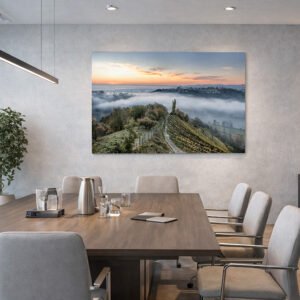 Roland Seichter Fotografie – Morgennebel im Weinberg im Besprechungszimmer Roland Seichter Fotografie - Morgennebel im Weinberg im Besprechungszimmer