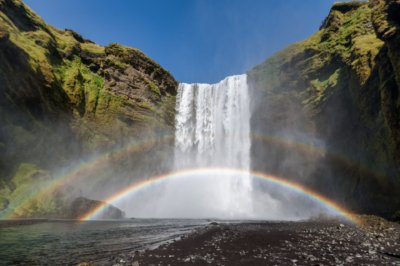 Roland Seichter Fotografie - Einzigartige Wandbilder - Fotografie mit Wasser - Fotografie des Island-Wasserfalls Skogafoss