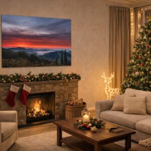 Roland Seichter Fotografie - Sonnenaufgang in der Steiermark im Weihnachtszimmer