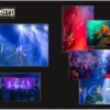 Doppelseiten-Vorschau aus dem exklusiven Festival-Photo-Booklet: Live-Momente der Band Tungsten sowie beeindruckende Bühnen- und Crowd-Aufnahmen bei Nacht.